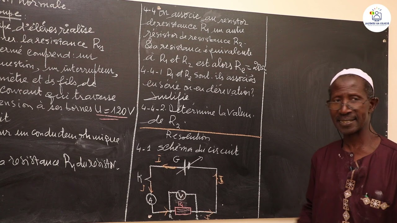 Exercices - Troisième - PC: Physique / Correction BFEM 2020 - session normale / Suite 2 / M. Ndiaye