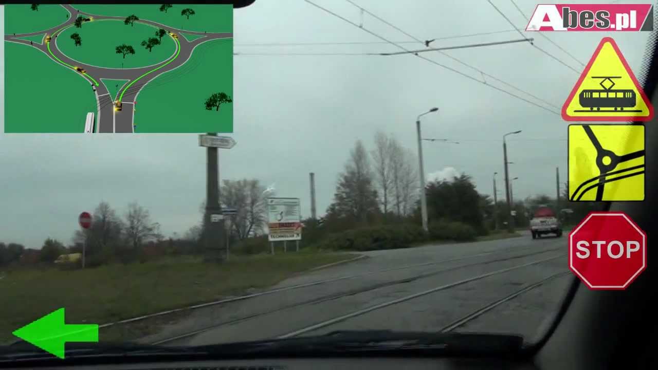 Prawko Częstochowa - zawracanie na rondzie Reagana