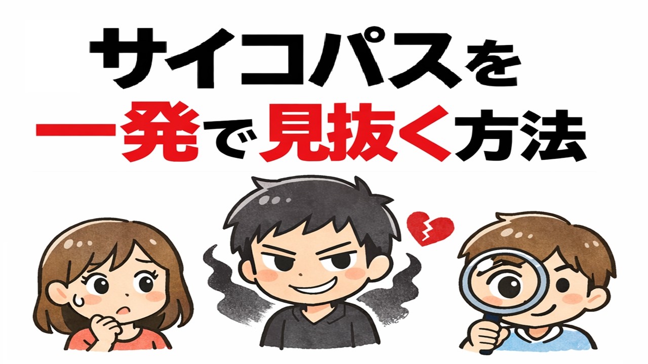あなたの隣にもいるかも？サイコパスに共通する「顔つき」と「危険な口癖」5選【ゆっくり解説】
