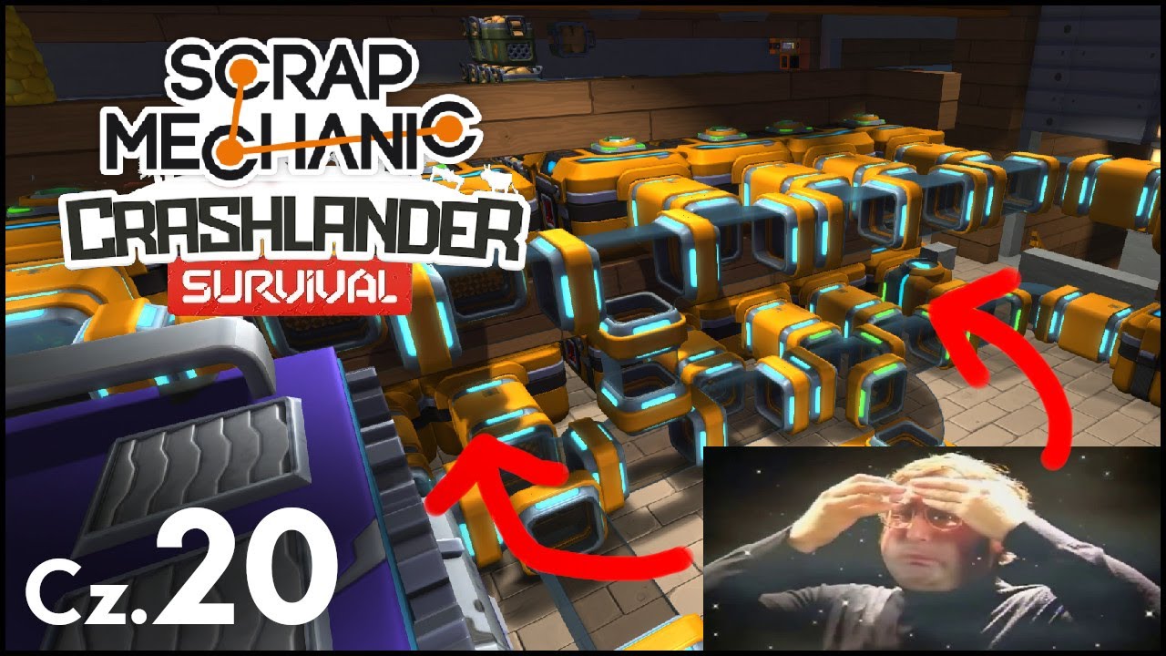 Tęgie rozkminy przy automatycznym sortowaniu rzeczy - Scrap Mechanic Crashlander cz.20
