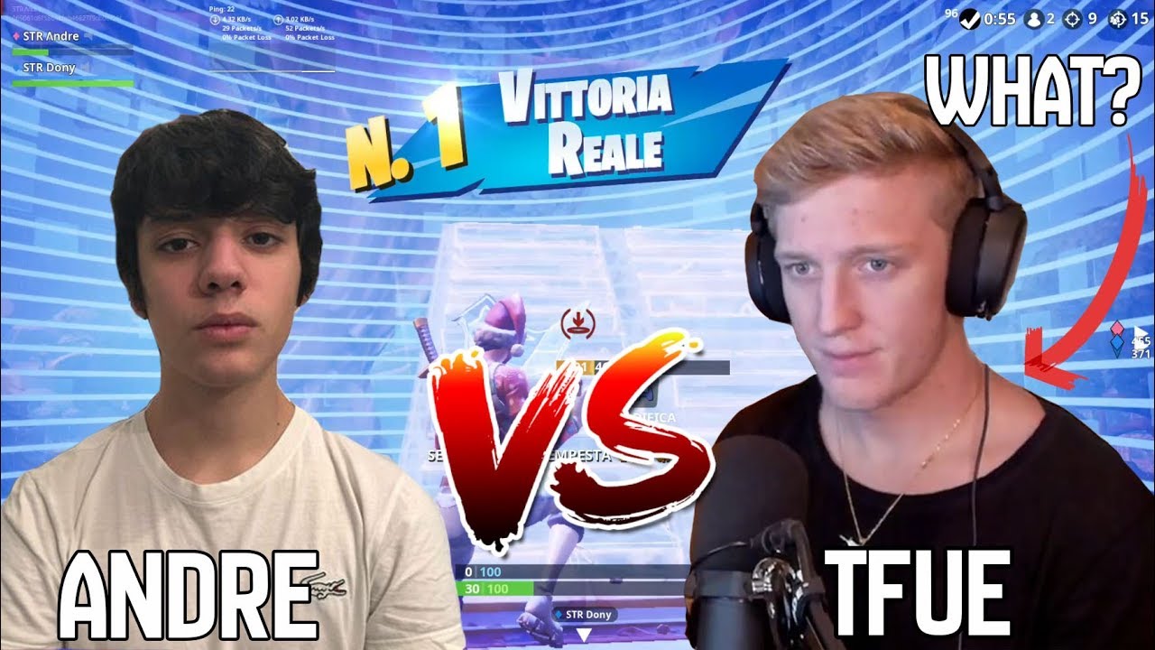 ANDRE KILLA TFUE alla FINALE del TORNEO da 500.000$ e VINCE! | Fortnite ITA (Kill Tfue Fortnite)