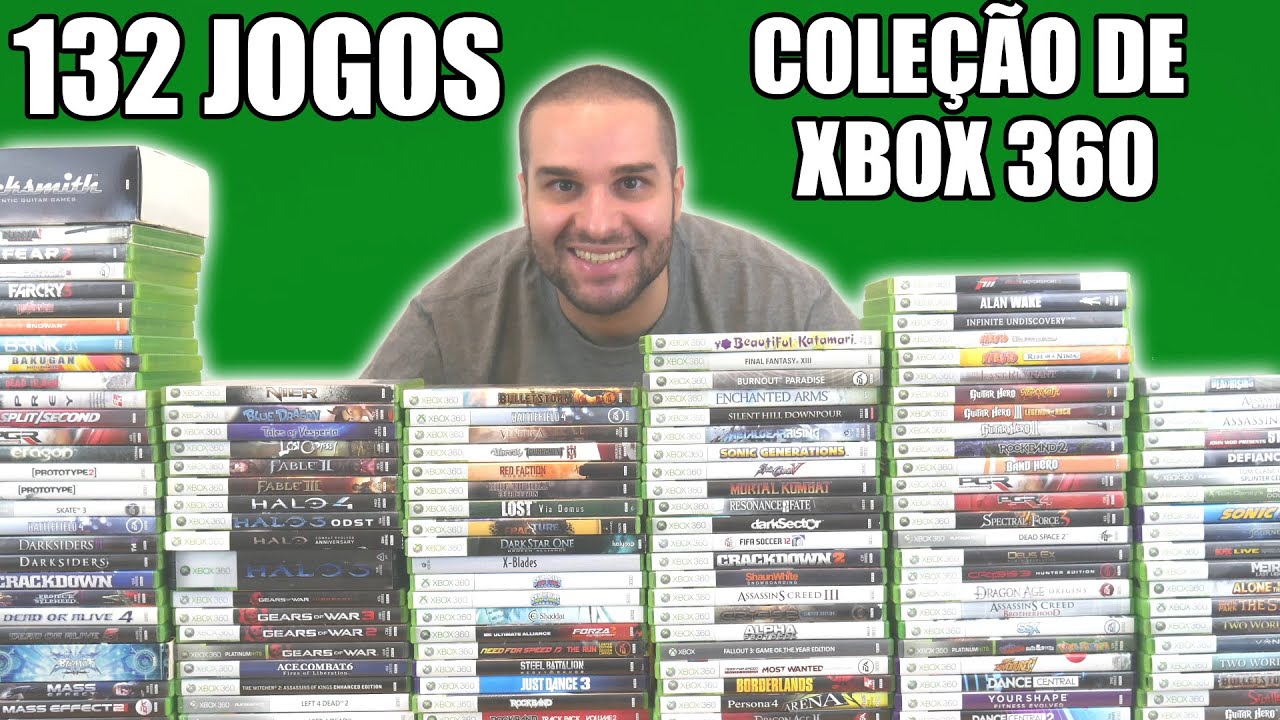 Minha Coleção De Xbox 360 - 132 Jogos Originais
