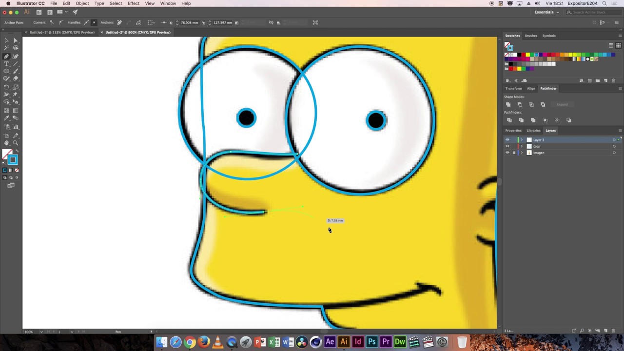ILLUSTRATOR CC 2019: Capas y vectorización pluma