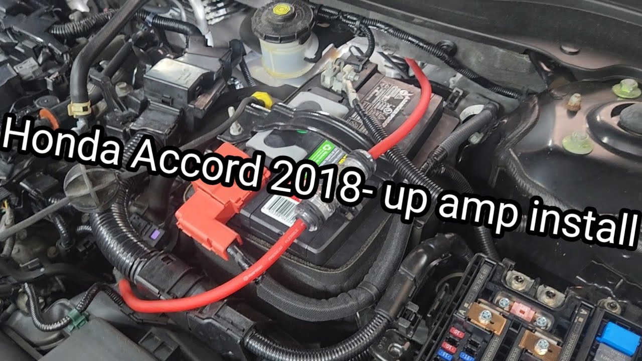 2018-2022 Honda Accord amplifier install