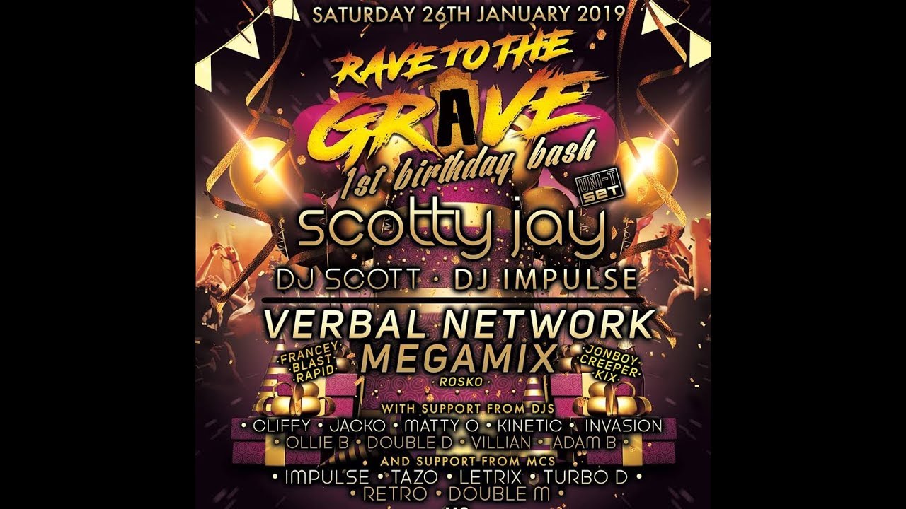 Dj Impulse Mc Turbo D B2B Burty Mc @ Rave To The Grave 26.01.2019