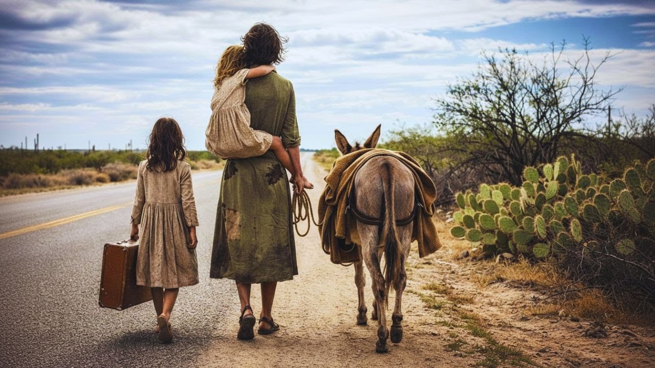 Desprezada Por Sua Família, Uma Mãe Solteira Pobre Caminha Pelo Deserto Até Encontrar Um Lar
