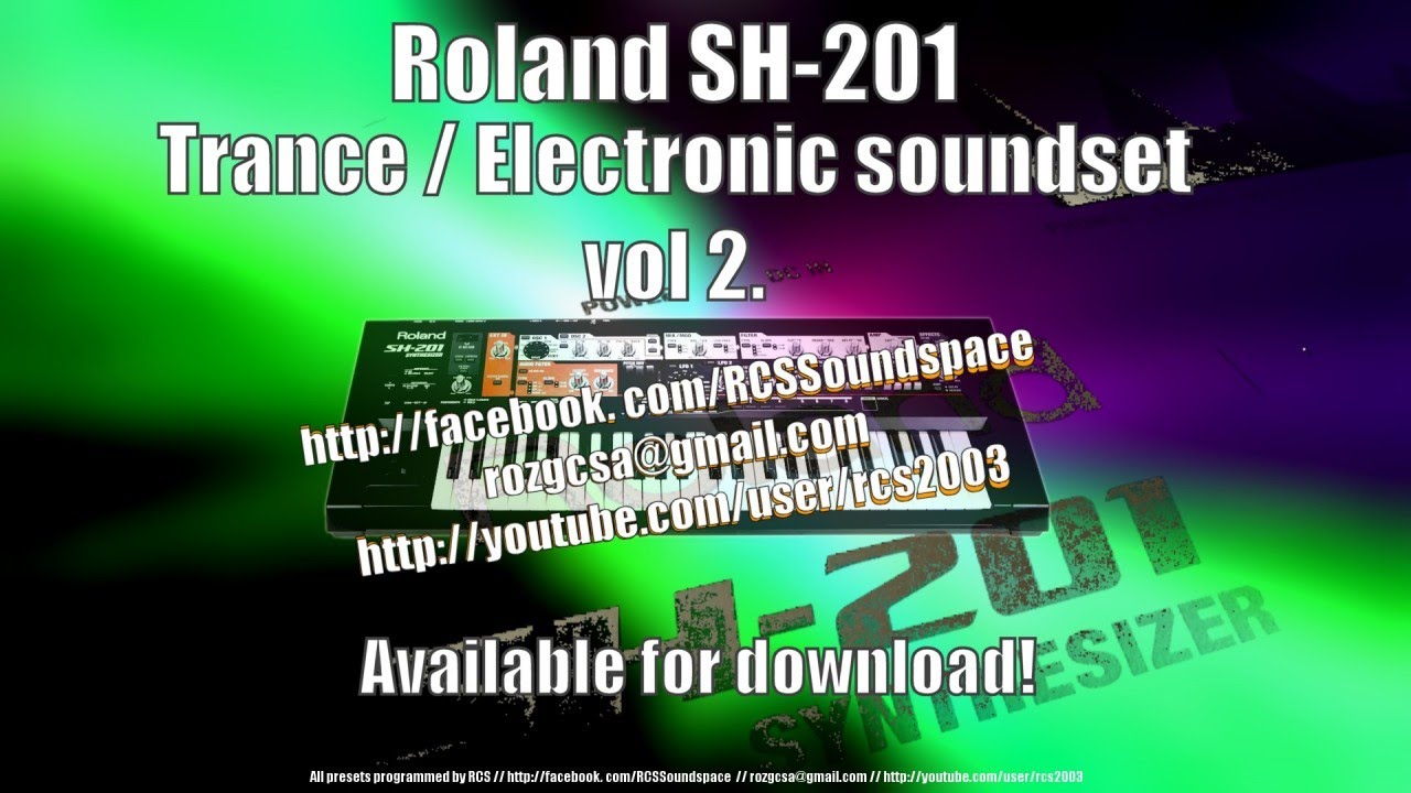 Roland SH-201 - Trance/electronic soundset V2 IS OUT NOW! Full length sound demo!