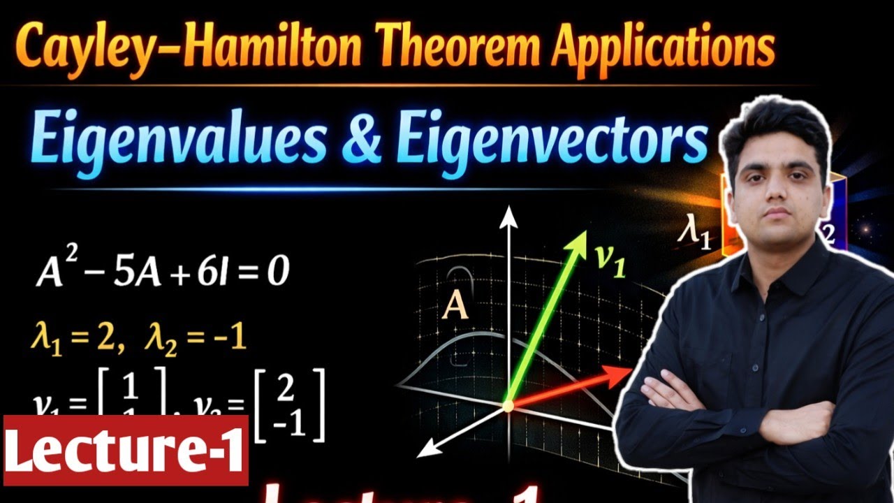 Cayley–Hamilton Theorem Applications | Eigenvalues & Eigenvectors | Lecture–1