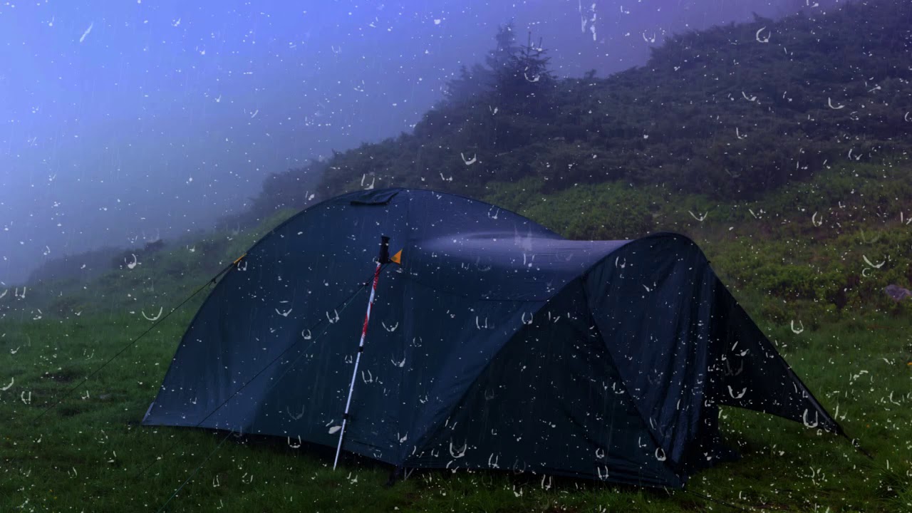 Sleep Instantly with Rain Sounds over the Tent on a rainy day - Sleep, Relax, Heals Insomnia