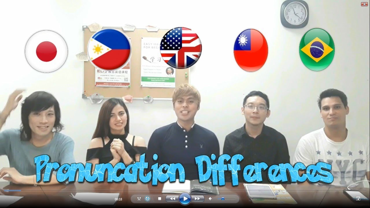 Difference in Pronunciation between Filipino/Brazilian/Japanese/Taiwanese/American Part 3