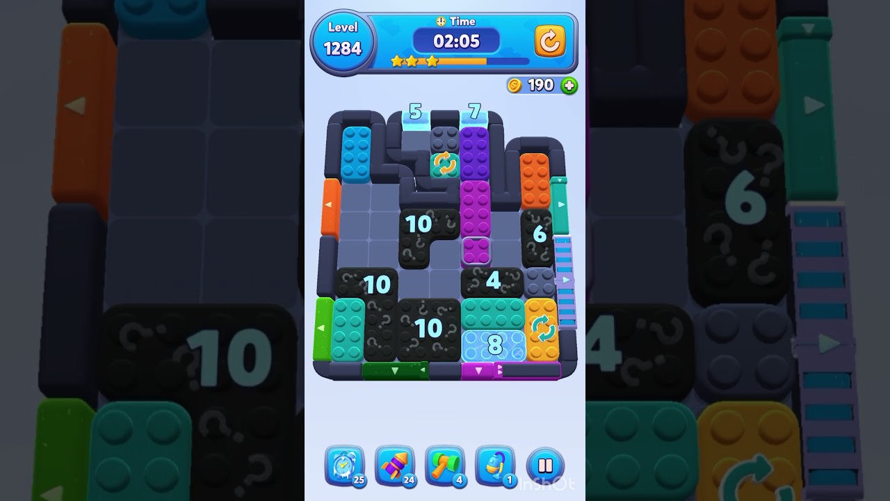 Color Block Jam Level 1284 &ndash; Full Puzzle Solution (No Boosters)