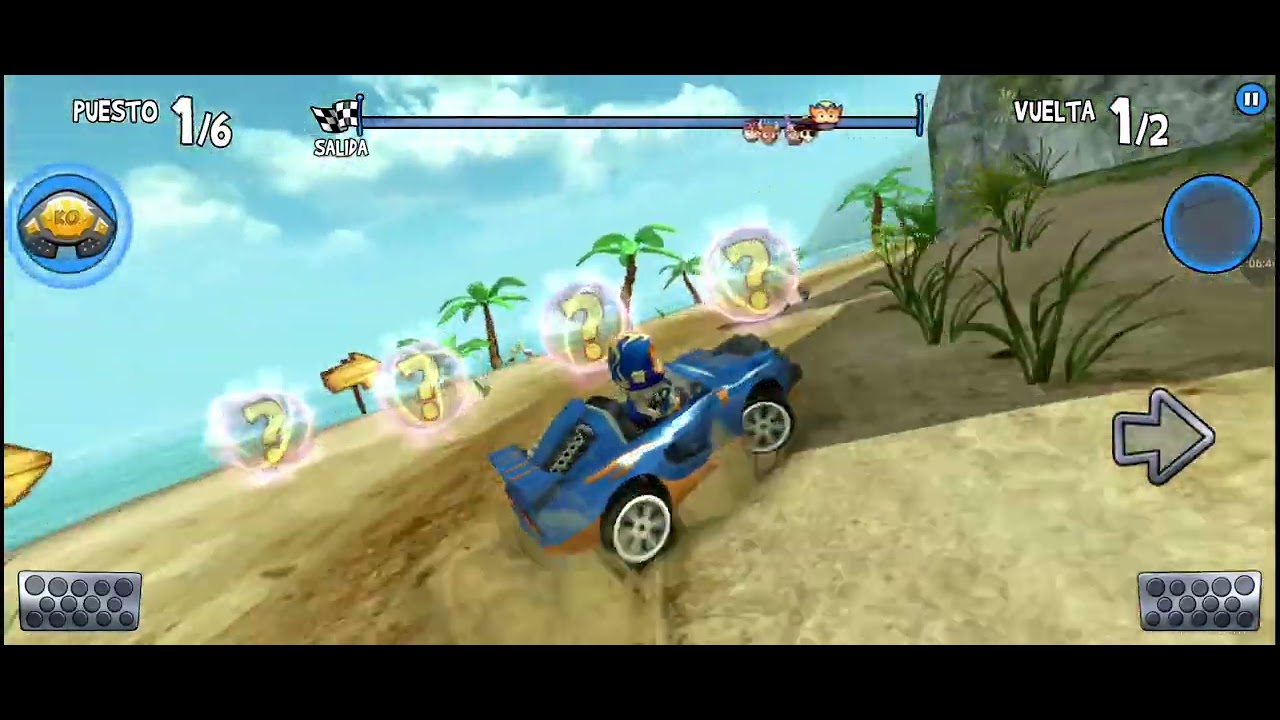 Campepnato de 1000HP en Beach Buggy Racing por el Lambini de Oro.