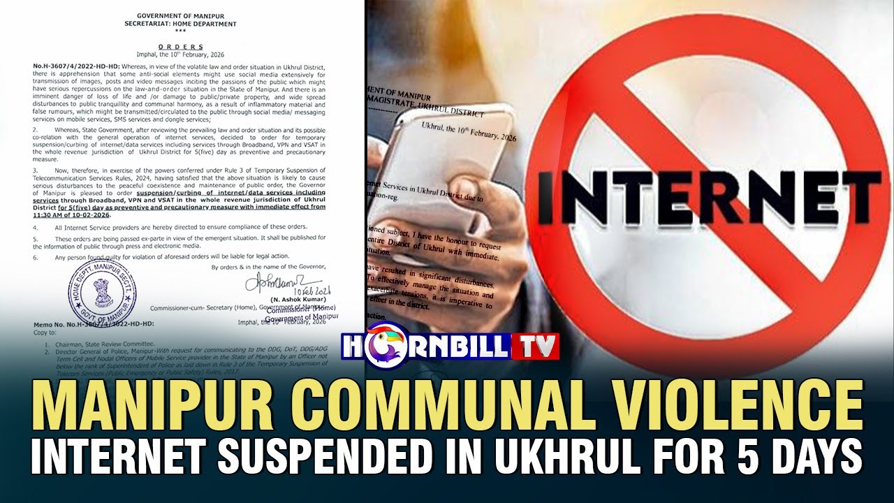 MANIPUR COMMUNAL VIOLENCE: INTERNET SUSPENDED IN UKHRUL FOR 5 DAYS