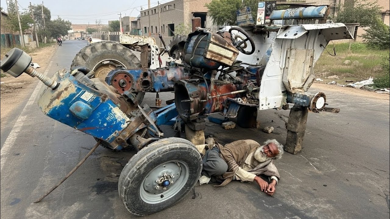 Old Ford Tractor Broken Middle of Engine | Restoration Ford Tractor in Workshop 