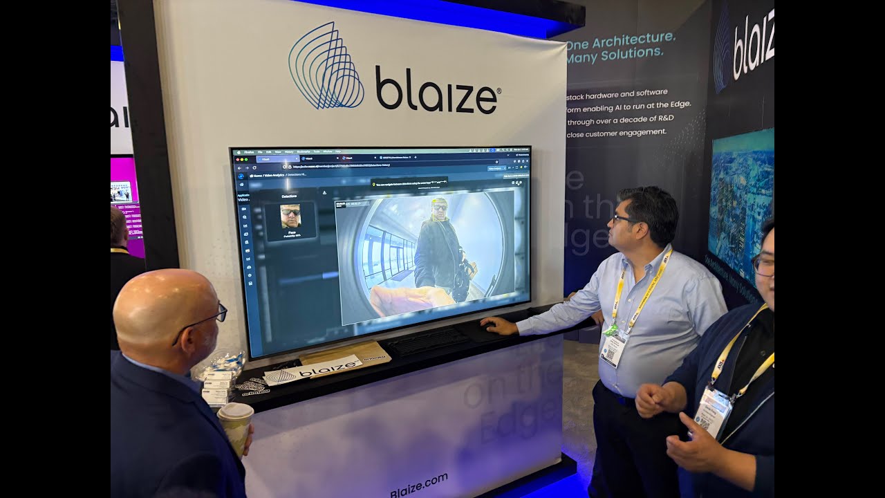 Blaize Life at the Edge&trade; Booth at ISCwest 2025 - Day 1