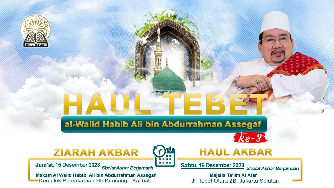 🔴 LIVE :  HAUL AKBAR KE-3 SANG MAHA GURU SAYYIDIL WALID ALHABIB ALI BIN ABDURRAHMAN ASSEGAF