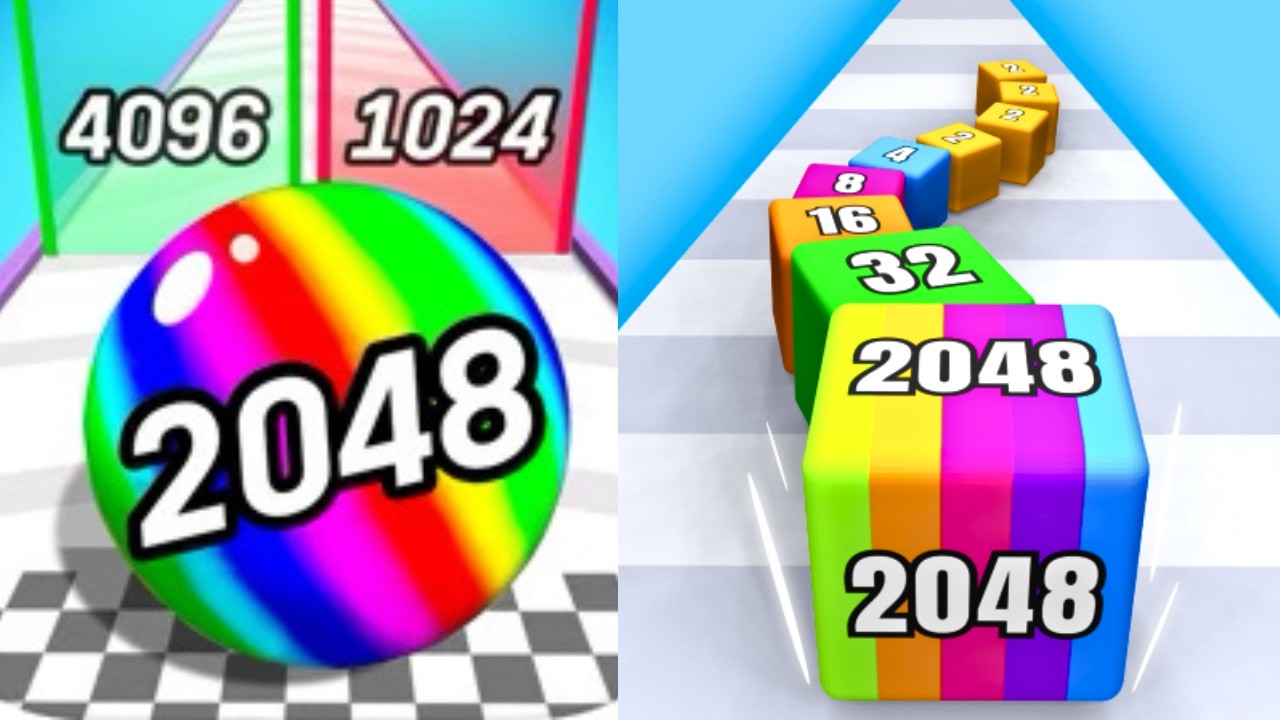 Jelly Tube Run 2048 (268B &rarr; ! &rarr; @ &rarr; # &rarr; % &rarr; ? &rarr; ^ &rarr; ^) | Number Ball Race & Merge 3D | Gameplay 2025