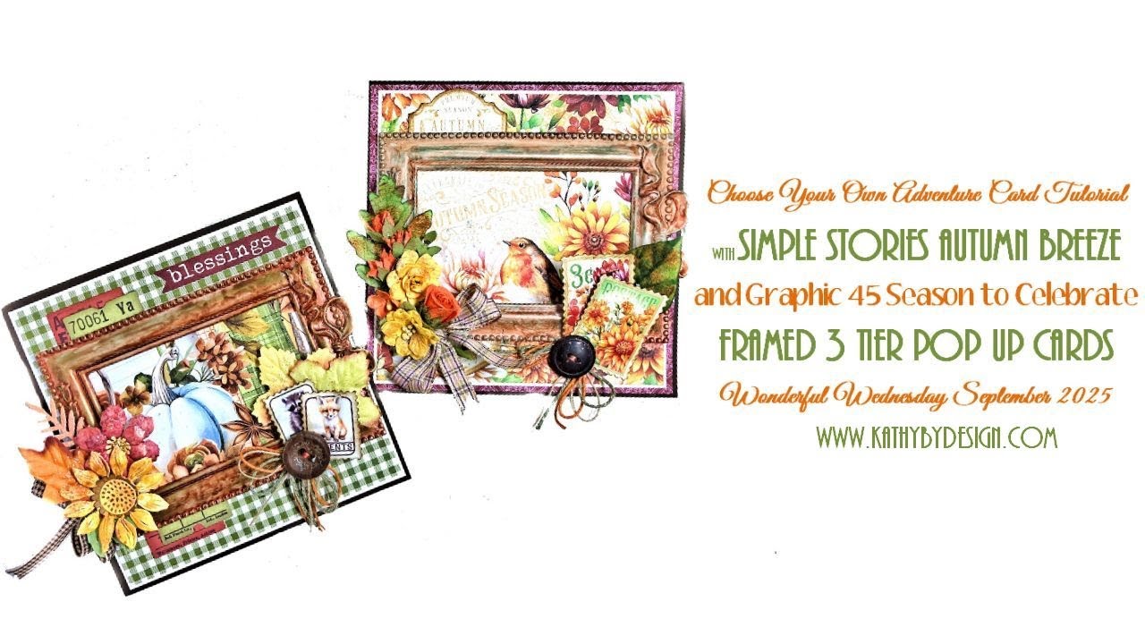 Choose Your Own Adventure Fall Tiered  Pop Up Cards Tutorial