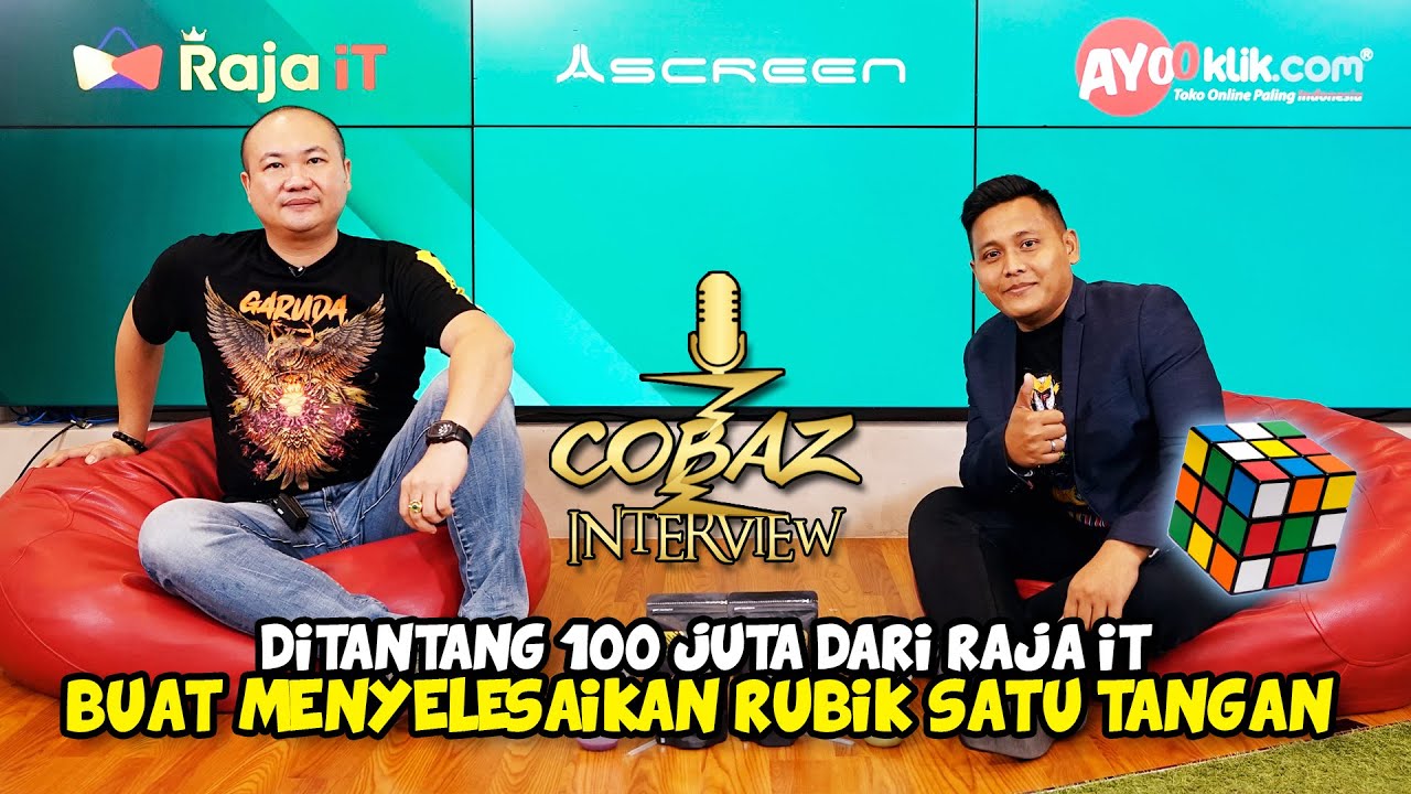 REZALUS RUBIKSONDIMEN, ditantang 100 Juta dari RAJA IT buat menyelesaikan RUBIK satu tangan