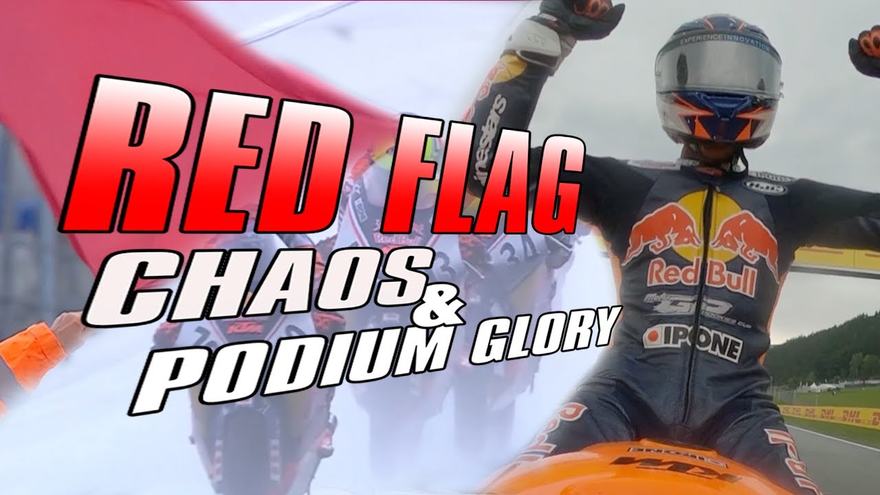 RED FLAG RACE Chaos & Podium Glory in Austria:  KDJR’s Red Bull MotoGP Rookies Cup Weekend + Raw BTS