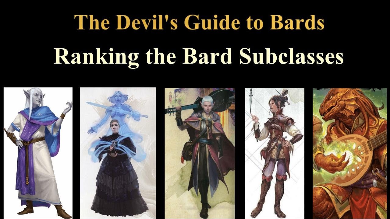 The Devil’s Guide to Bards: Ranking the Bard Subclasses