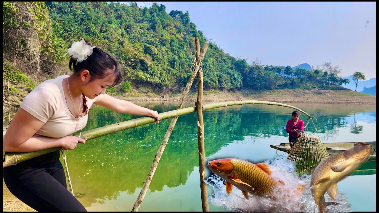 Summary of the life on the lake of the Luyen Mai sisters, and 101 primitive ways of trapping fish.