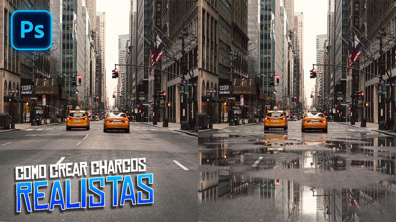 Como Crear Charcos de Agua Realistas en Photoshop