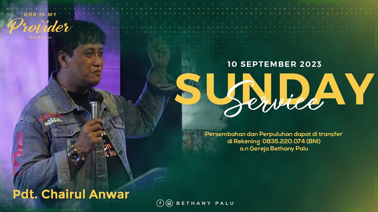 IBADAH RAYA MINGGU, 10 SEPTEMBER 2023 | BETHANY PALU