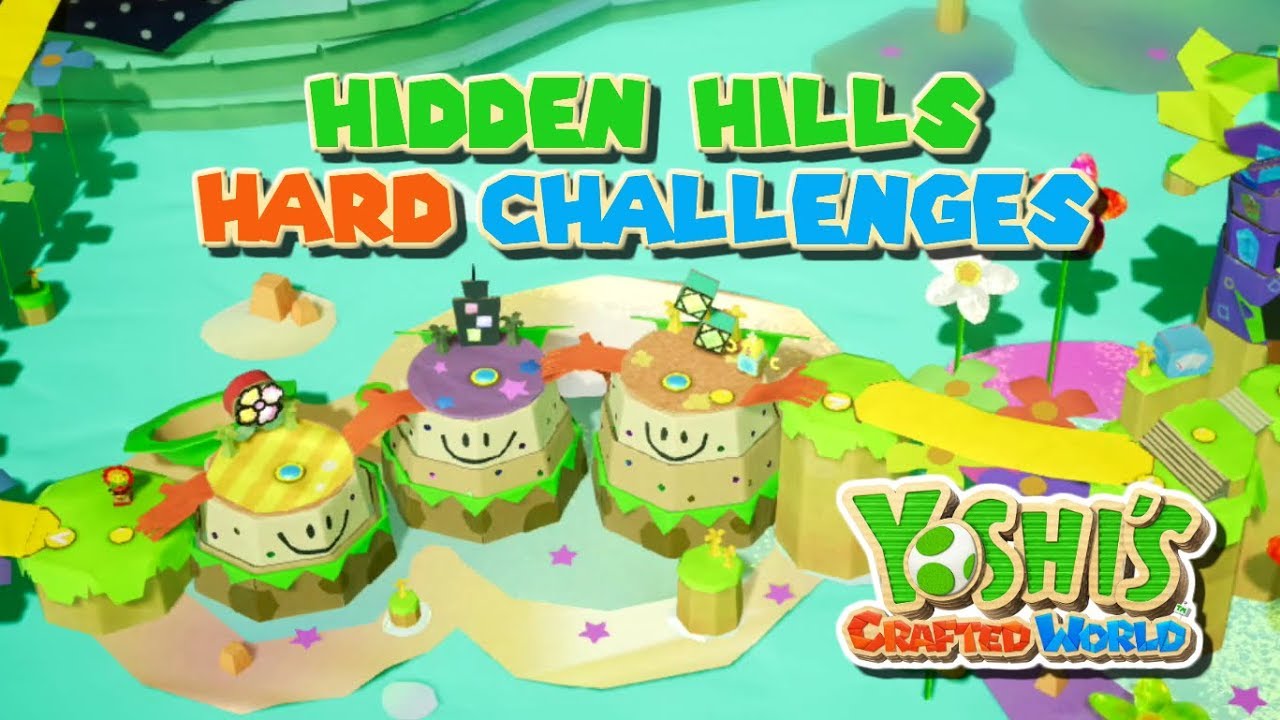 Hidden Hills Custom Challenges (Hard Levels) - Yoshi's Crafted World