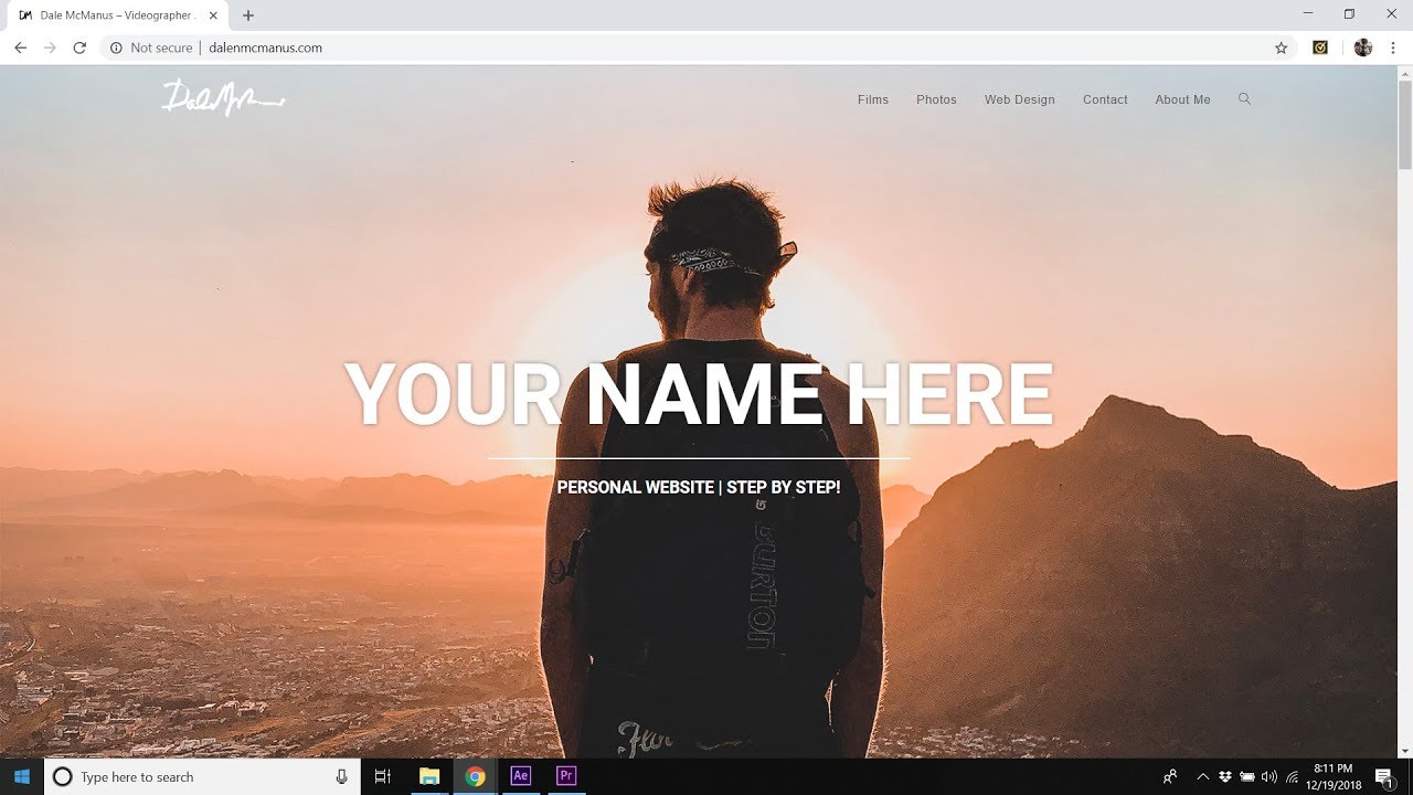 How to Create a Personal / Portfolio Website