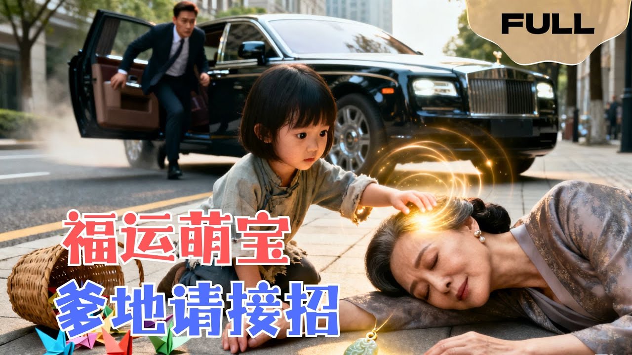 【FULL】福运萌宝爹地请接招▶萌娃许愿只想吃饱饭，结果捡个豪门奶奶！一碰百病消成家族珍宝。#minidrama #精彩大陆短剧
