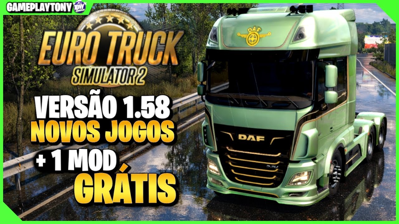 Euro Truck Simulator 2 Entra em Nova Fase 1.58 + Mod Gratuito e Mais Novidades da Simula&ccedil;&atilde;o