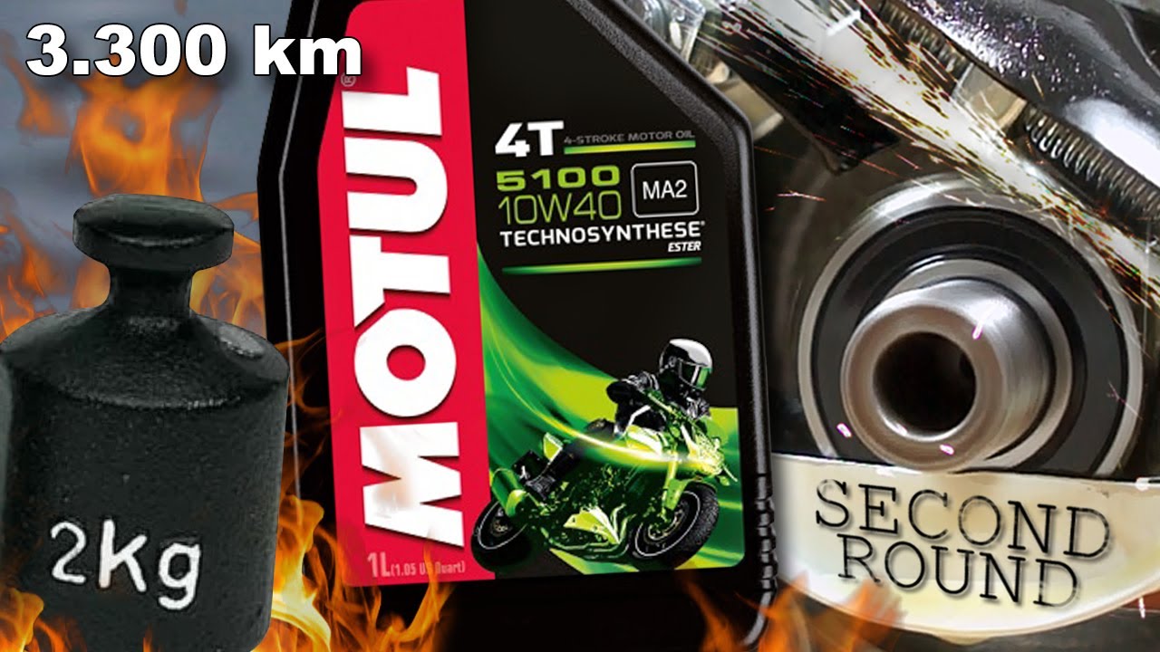Motul 5100 4T 10W40 używany 3.300km Tester + Test tarcia 2kg