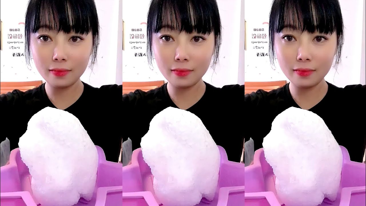 Zhaofeng / ASMR SHAVED ICE EATING. ICE EATING