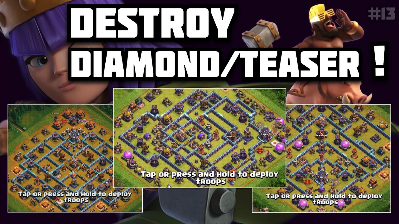 Th15 Queen Charge Twin Hog Attack Strategy #13 ( Clash of Clans )