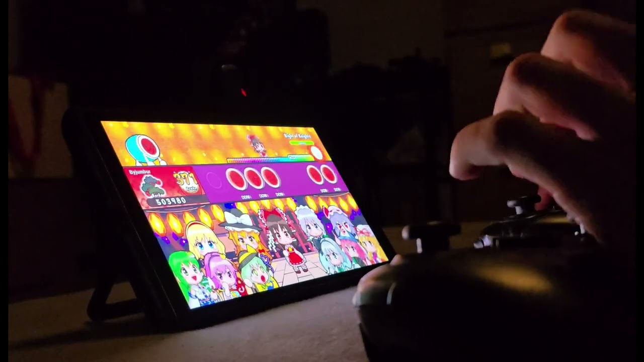 Switch 2 Taiko no Tatsujin Night of Knights 7* [Hard] FC on two Pro Controllers