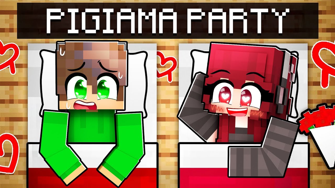 Il PIGIAMA PARTY di GIORGIO e della SUA CRUSH in Minecraft