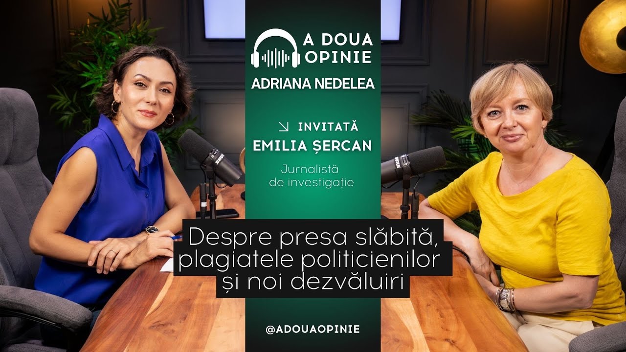 Emilia Șercan, despre presa slăbită, plagiatele politicienilor și noi dezvăluiri