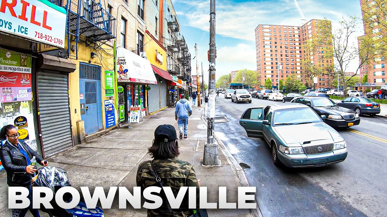 ⁴ᴷ⁶⁰ Walking NYC : Brownsville, Brooklyn Housing Projects