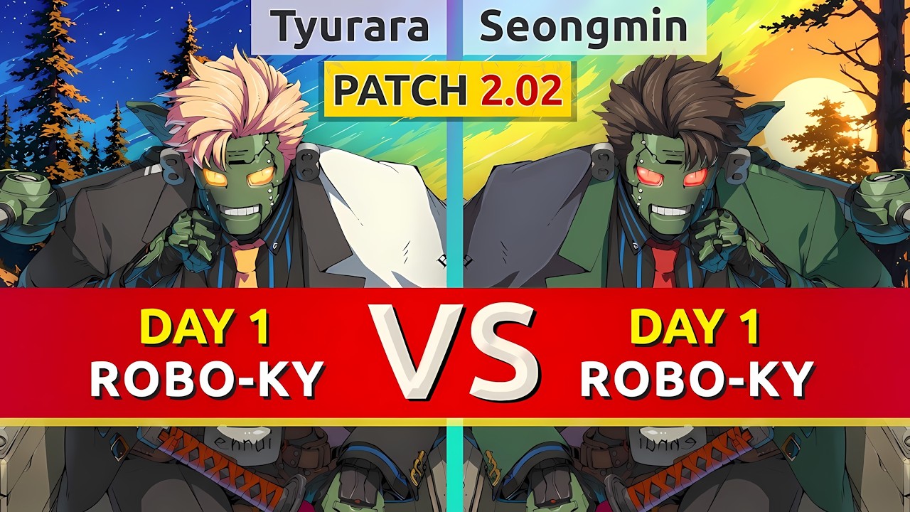 GGST ▰ Tyurara (Day 1 Robo-Ky) vs Seongmin (Day 1 Robo-Ky). High Level Gameplay
