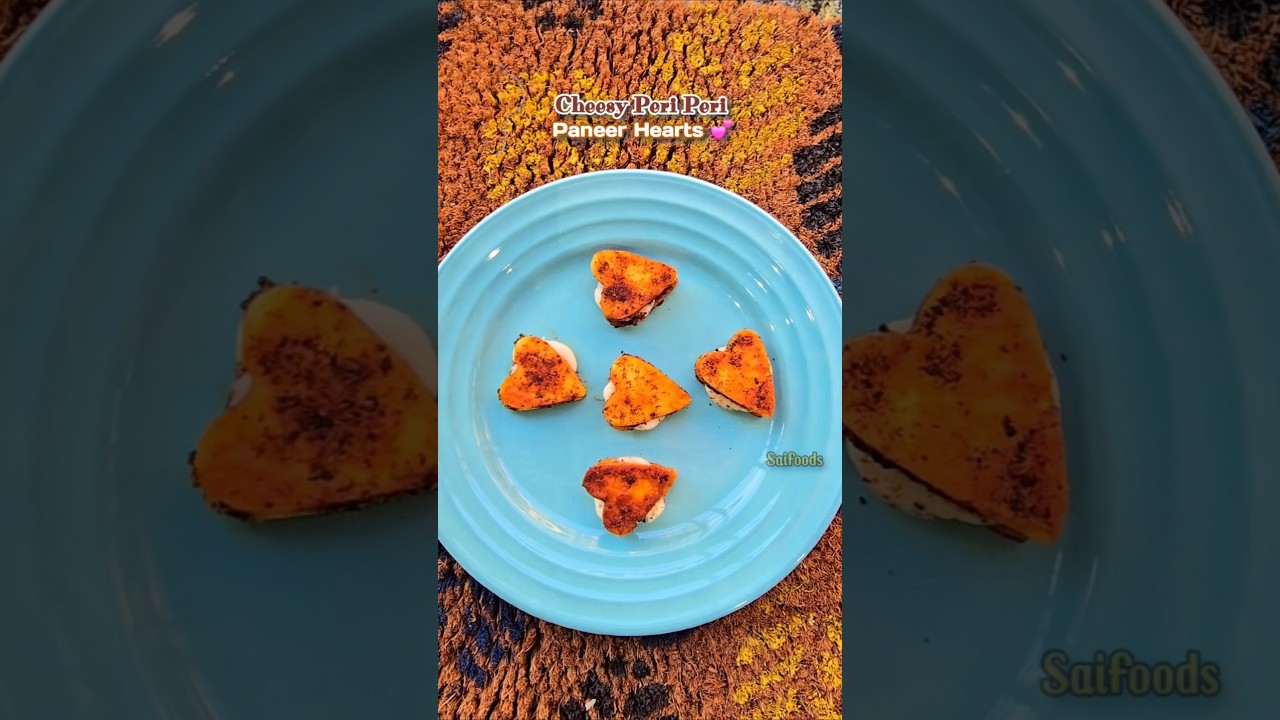 🔥 Peri Peri Paneer Love Bites | Easy Valentine’s Day Snack Recipe #shorts #shortsviral