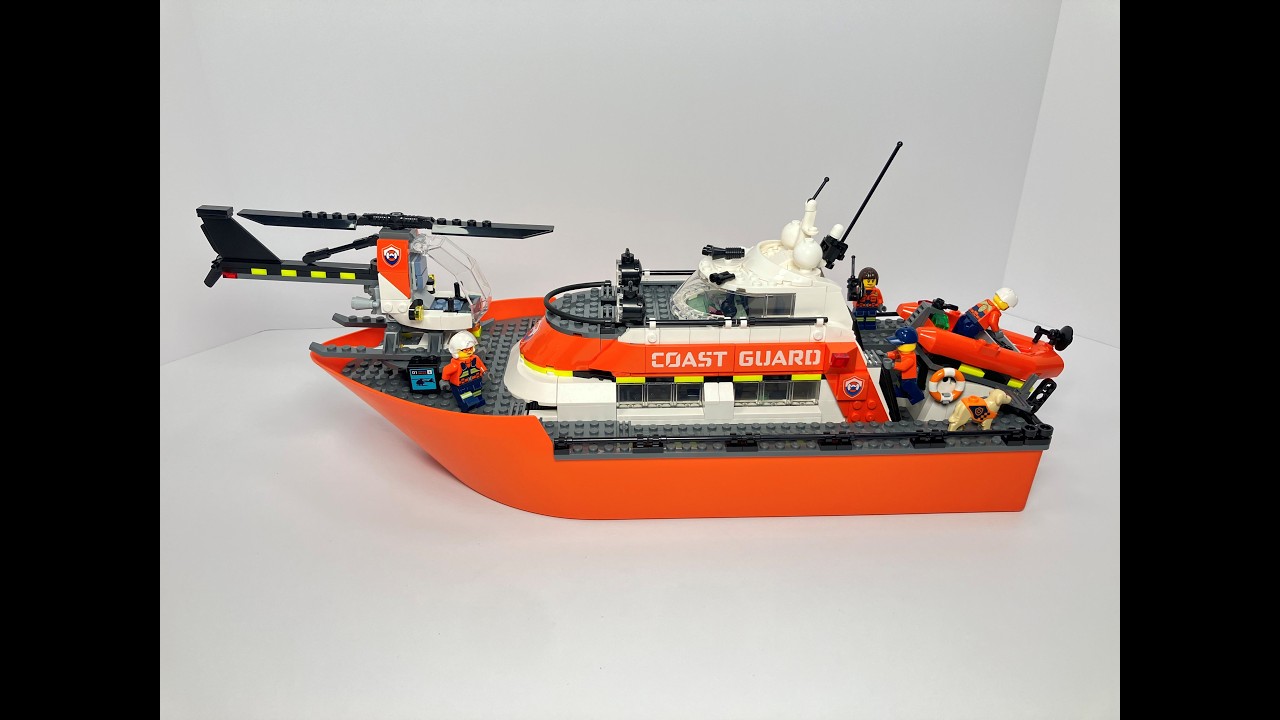 LEGO City 60504 Coast Guard Rescue Boat Speed Build