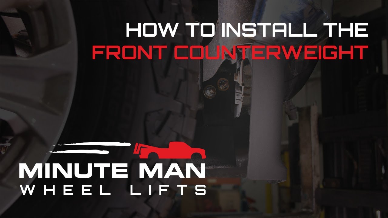 How to Install the Front Counterweight for your Minute Man Wheel Lift