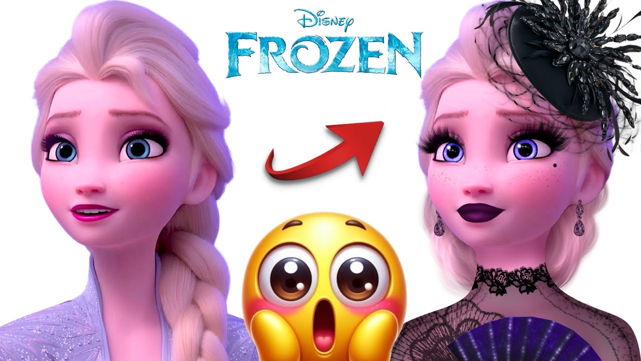 Frozen : Elsa's Magical Glow Up Transformation Art ❄️