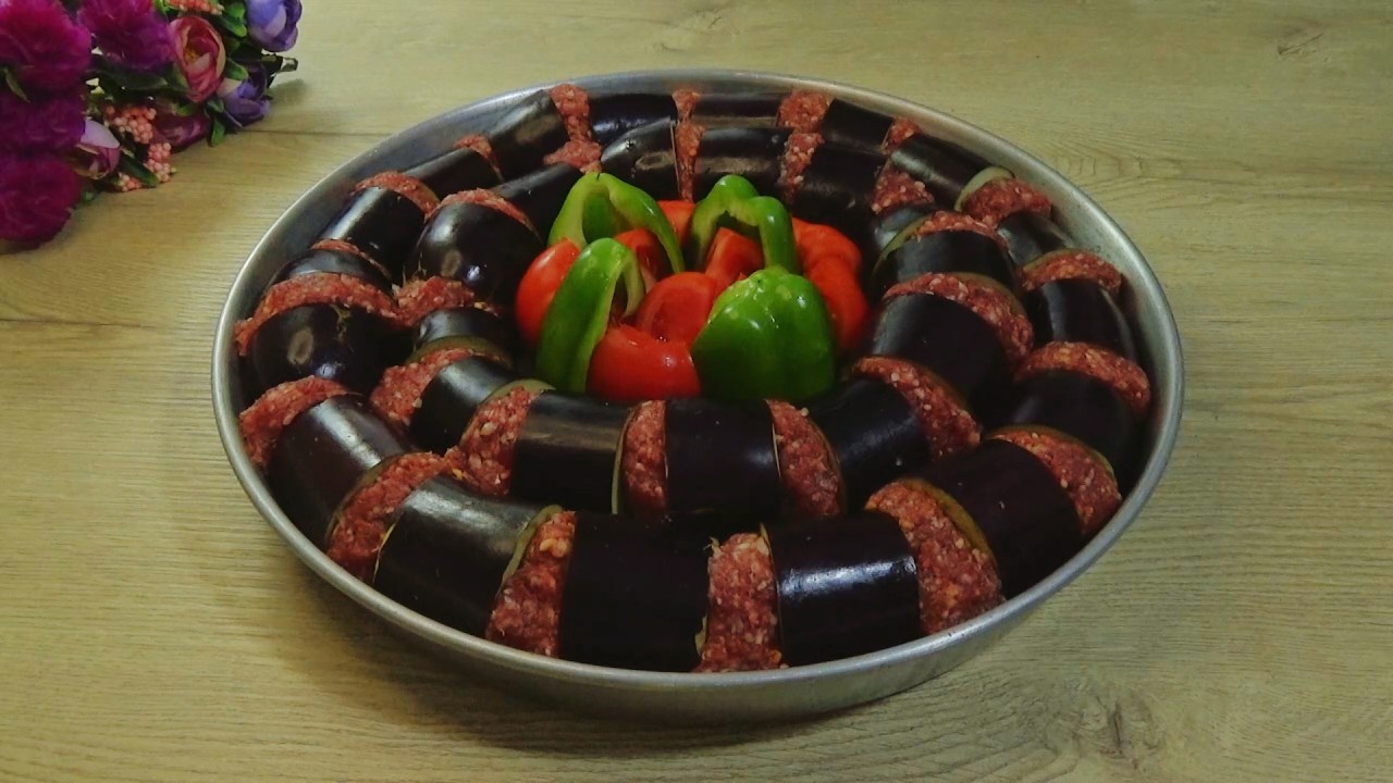 Местное лакомство, запеченный в духовке кебаб из баклажанов 🔥 Рецепт кебаба из баклажанов