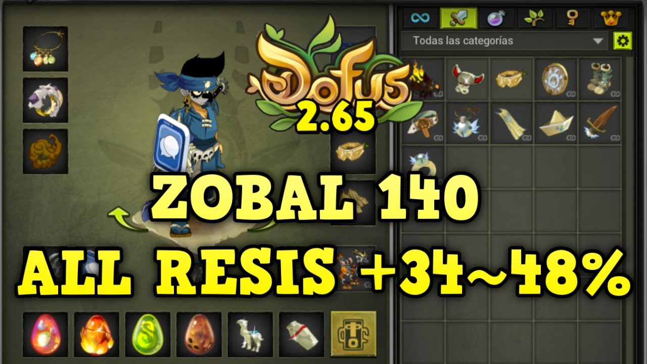 [DOFUS 2.65] ZOBAL 140 MULTI DAGAS DE DRAGOHUEVO!! | Koliseos 1vs1 - Kuyvros-yt
