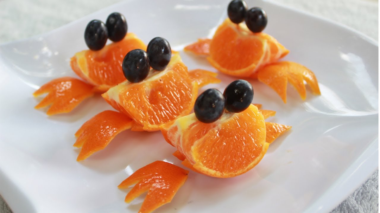 Simple Orange Art | Fruit Carving Garnish | Food Decoration | Party Garnish | By Chansok Fruit Art