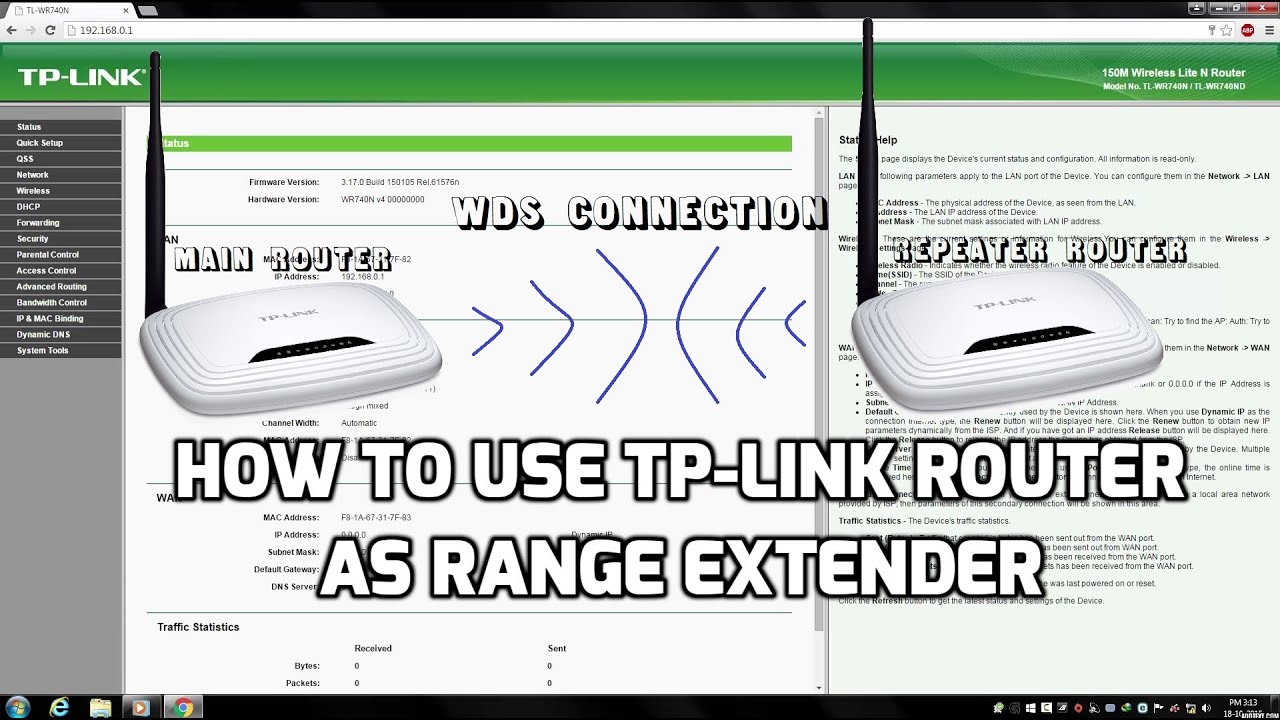 How to use Tp-Link Router As Range Extender