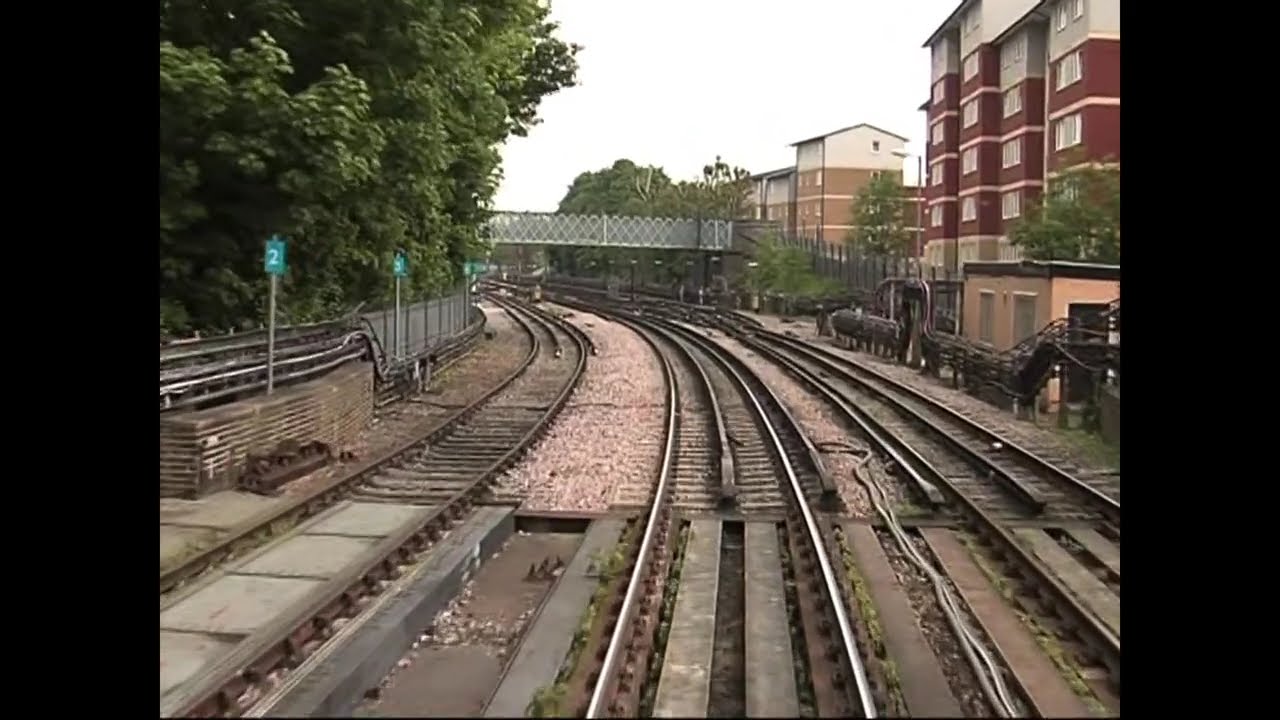 Cab ride Train Drivers eye View Metropolitan Line Amersham to Wembley Park Fast A Stock