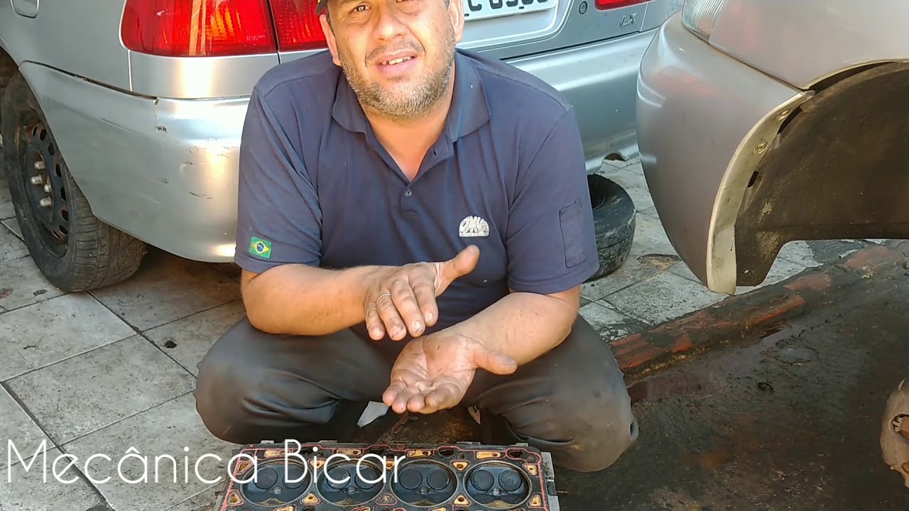 A junta do cabeçote queimou, e só trocar a Junta. Veja o resultado !!!